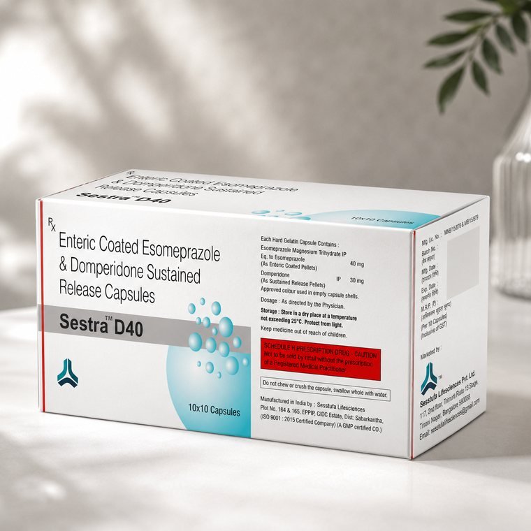 Sestra D40 Esomeprazole & Domperidone capsules